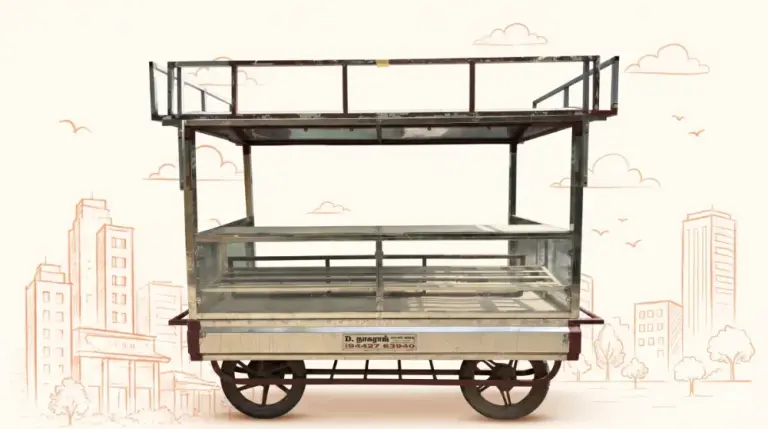 Large Steel Cart with Stove - Food Cart for Rent in Coimbatore, Tamil Nadu (View 1)